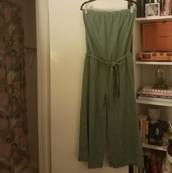 cloth and stone strapless jumpsuit